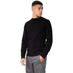 Obermeyer Reggie Crewneck Sweater - Men's -Buckmans Store fw23 obermeyer mensreggiecrewnecksweater black 1