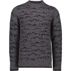Obermeyer The Bells Sweater - Men's -Buckmans Store fw23 obermeyer mensthebellssweater coal 3