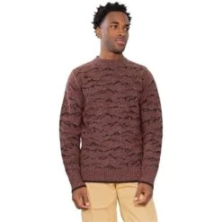 Obermeyer The Bells Sweater - Men's -Buckmans Store fw23 obermeyer mensthebellssweater leather 1