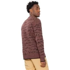 Obermeyer The Bells Sweater - Men's -Buckmans Store fw23 obermeyer mensthebellssweater leather 2