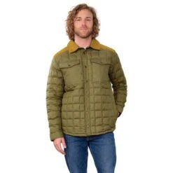 Obermeyer Wilder Down Shirt - Men's -Buckmans Store fw23 obermeyer menswilderdownshirt tundra