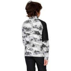 Obermeyer Transport 1/4 Zip - Boy's (Teen) -Buckmans Store fw23 obermeyer teenboystransportquarterzip flyover 2