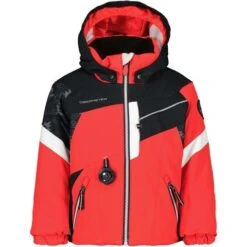 Obermeyer Super G Jacket - Boy's -Buckmans Store fw23 obermeyer toddlerboyssupergjacket red 1