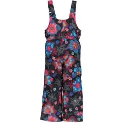 Obermeyer Snoverall Print Pant - Girl's -Buckmans Store fw23 obermeyer toddlergirlssnoverallprintpant winterbouquet 2