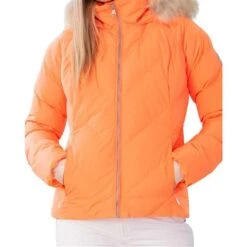 Obermeyer Bombshell Jacket - Women's -Buckmans Store fw23 obermeyer womensbombshelljacket cantaloupe 3
