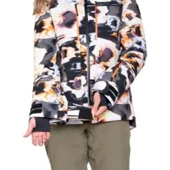 Obermeyer Cecilia Jacket - Women's -Buckmans Store fw23 obermeyer womensceciliajacket glitchy 3