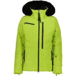 Obermeyer Circe Down Jacket - Women's -Buckmans Store fw23 obermeyer womenscircedownjacket honeydew 1