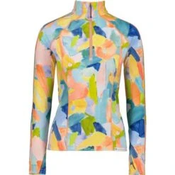 Obermeyer Discover 1/4 Zip - Women's -Buckmans Store fw23 obermeyer womensdiscoverquarterzip paintbrush 3