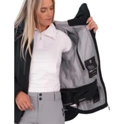 Obermeyer Highlands Shell Jacket - Women's -Buckmans Store fw23 obermeyer womenshighlandsshelljacket black 5