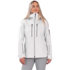 Obermeyer Highlands Shell Jacket - Women's -Buckmans Store fw23 obermeyer womenshighlandsshelljacket frosted 1