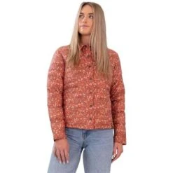 Obermeyer Willa Down Shirt - Women's -Buckmans Store fw23 obermeyer womenswilladownshirt rosewoodmeadow