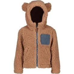Obermeyer Austin Sherpa Jacket - Youth -Buckmans Store fw23 obermeyer youthaustinsherpajacket saddle