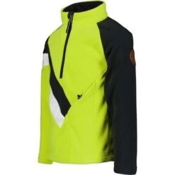 Obermeyer Morgan Fleece Top - Youth -Buckmans Store fw23 obermeyer youthmorganfleecetop fluorescent 3