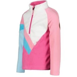 Obermeyer Morgan Fleece Top - Youth -Buckmans Store fw23 obermeyer youthmorganfleecetop pinkpower 3