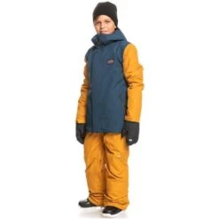 Quiksilver Ridge Jacket - Boy's -Buckmans Store fw23 quiksilver boysridgejacket insigniablue 5