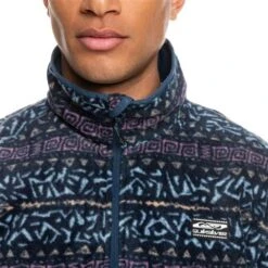 Quiksilver Aker HZ Fleece - Men's -Buckmans Store fw23 quiksilver mensakerhzfleece dustyorchidnordicchannel 3