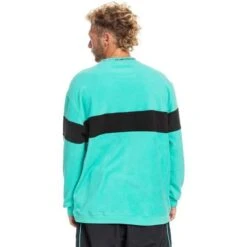 Quiksilver Flame On Fleece - Men's -Buckmans Store fw23 quiksilver mensflameonfleece poolgreen 2