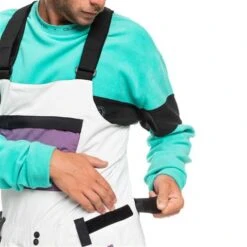 Quiksilver Fly High Bib - Men's -Buckmans Store fw23 quiksilver mensflyhighbib snowwhite 5