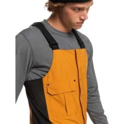 Quiksilver Utility Bib - Men's -Buckmans Store fw23 quiksilver mensutilitybib buckthornbrown 3