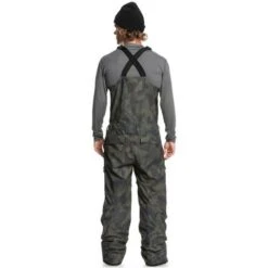 Quiksilver Utility Bib - Men's -Buckmans Store fw23 quiksilver mensutilitybib trueblackfadeoutcamo 2