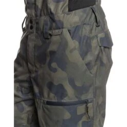 Quiksilver Utility Bib - Men's -Buckmans Store fw23 quiksilver mensutilitybib trueblackfadeoutcamo 6