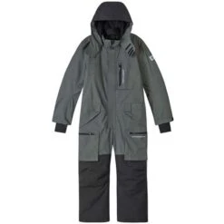 Reima Utsjoki Reimatec Ski Suit - Youth -Buckmans Store fw23 reima kidsutsjokireimatecskisuit thymegreen 3