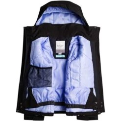 Roxy Galaxy Girl Jacket - Girl's -Buckmans Store fw23 roxy girlsgalaxyjacket trueblackblackflowers 2