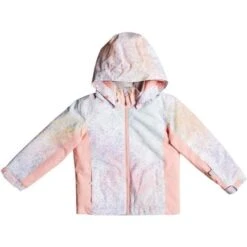 Roxy Snowy Tale Jacket - Girl's -Buckmans Store fw23 roxy toddlergirlssnowytalejacket brightwhitesplash