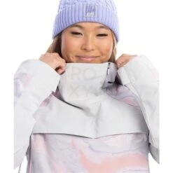 Roxy Chloe Kim Overhead Jacket - Women's -Buckmans Store fw23 roxy womenschloekimoverheadjacket grayvioletmarble 4