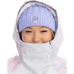 Roxy Chloe Kim Overhead Jacket - Women's -Buckmans Store fw23 roxy womenschloekimoverheadjacket grayvioletmarble 6