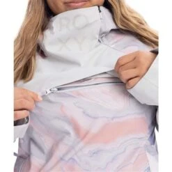 Roxy Chloe Kim Overhead Jacket - Women's -Buckmans Store fw23 roxy womenschloekimoverheadjacket grayvioletmarble 7