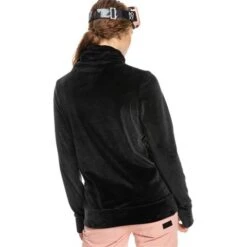 Roxy Deltine Fleece Pullover - Women's -Buckmans Store fw23 roxy womensdeltinefleecetop trueblack 3