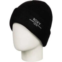 Roxy Folker Beanie - Women's -Buckmans Store fw23 roxy womensfolkerbeanie trueblack