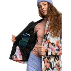 Roxy Jet Ski Jacket - Women's -Buckmans Store fw23 roxy womensjetskijacket trueblacktenderness 6