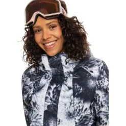 Roxy Ritual Jacket - Women's -Buckmans Store fw23 roxy womensritualjacket trueblackfutureflower 4