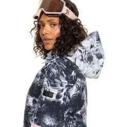 Roxy Ritual Jacket - Women's -Buckmans Store fw23 roxy womensritualjacket trueblackfutureflower 5