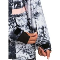 Roxy Ritual Jacket - Women's -Buckmans Store fw23 roxy womensritualjacket trueblackfutureflower 7