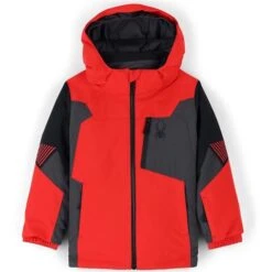 Spyder Mini Leader Jacket - Boy's -Buckmans Store fw23 spyder boysminileaderjacket volcano