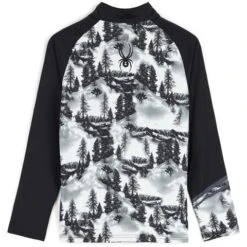 Spyder Treeline Zip T-Neck - Boy's -Buckmans Store fw23 spyder boystreelineziptneck treeline 2