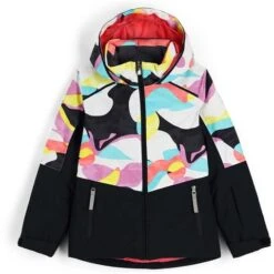 Spyder Conquer Jacket - Girl's -Buckmans Store fw23 spyder girlsconquerjacket landscapemulti