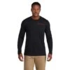 Spyder Logo Tech Long Sleeve T-Shirt - Men's -Buckmans Store fw23 spyder menslogotechlongsleevetshirt black 1