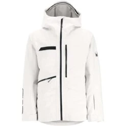 Spyder Sanction Jacket - Men's -Buckmans Store fw23 spyder menssanctionjacket vanillaice 4