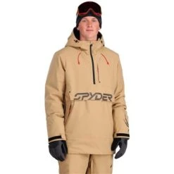 Spyder Signal GTX Insulated Anorak - Men's -Buckmans Store fw23 spyder menssignalgtxinsulatedanorak tannin 1