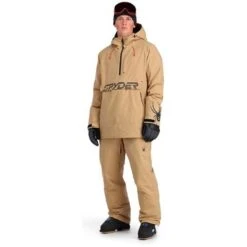 Spyder Signal GTX Insulated Anorak - Men's -Buckmans Store fw23 spyder menssignalgtxinsulatedanorak tannin 3