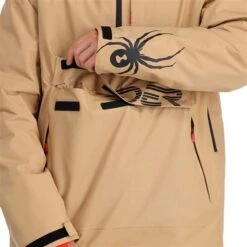 Spyder Signal GTX Insulated Anorak - Men's -Buckmans Store fw23 spyder menssignalgtxinsulatedanorak tannin 5