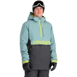 Spyder Signal GTX Insulated Anorak - Men's -Buckmans Store fw23 spyder menssignalgtxinsulatedanorak tundra 1