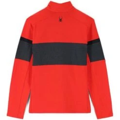 Spyder Speed Half Zip Fleece Jacket - Men's -Buckmans Store fw23 spyder mensspeedhalfzipfleecejacket volcanoebony 2