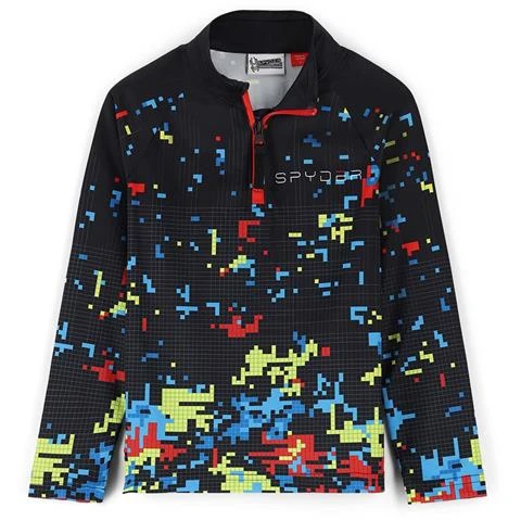 Spyder Mini Digital Zip T-Neck - Toddler 3 Spyder Mini Digital Zip T-Neck - Toddler