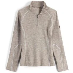 Spyder Accord Zip T-Neck - Women's -Buckmans Store fw23 spyder womensaccordziptneck cashmere 3