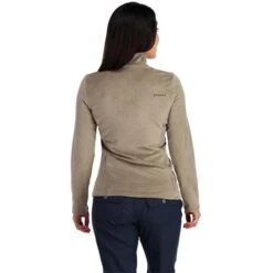 Spyder Shimmer Bug Zip T-Neck - Women's - 2023 Model -Buckmans Store fw23 spyder womensshimmerbugziptneck cashmere 2